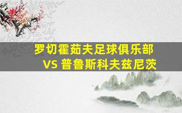 罗切霍茹夫足球俱乐部 VS 普鲁斯科夫兹尼茨